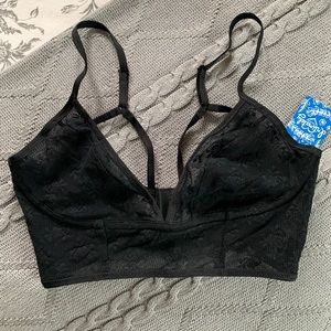 Free people black lace bralette